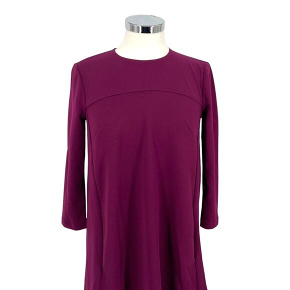 Donna Morgan Shift Swing Dress Purple Fuchsia Size 0 NWOT - Picture 2 of 11